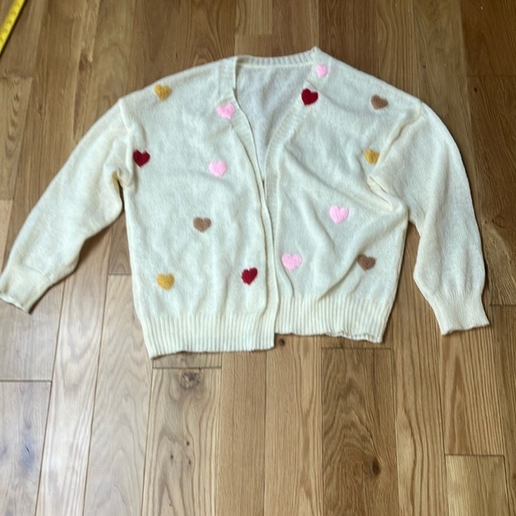 heart patch cardigan size XL - Picture 1 of 3